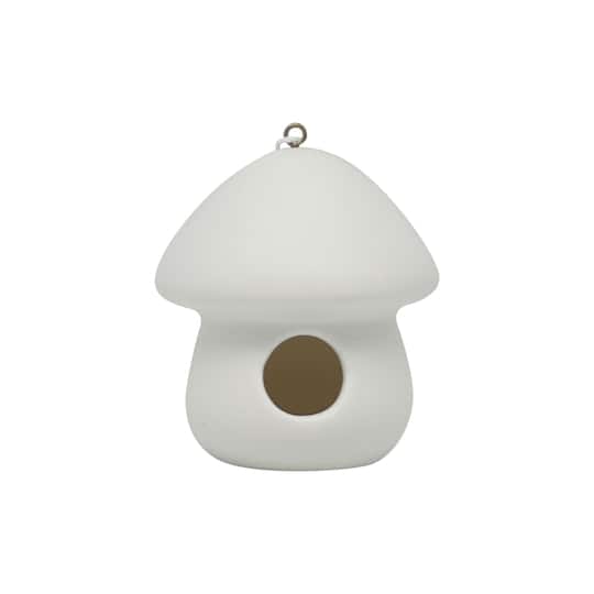 Michaels, 16 Pack: 3.5" Ceramic Mushroom Birdhouse by Make Market® – Category: Spring Wood & Ceramic Crafts